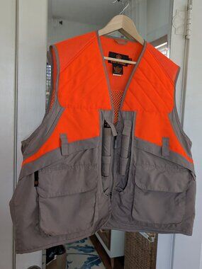 Game Winner Mesh Hunting Vest – Brown & Orange (Size XL/2XL)